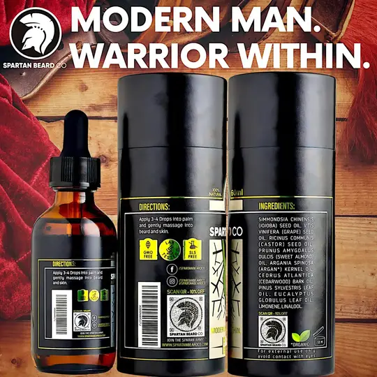 𝗦𝗣𝗔𝗥𝗧𝗔𝗡 𝗕𝗘𝗔𝗥𝗗™ Oil (80% RABATT - Första beställning)