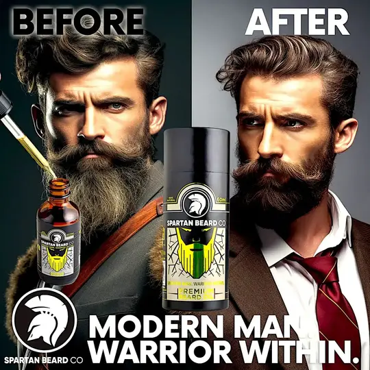 𝗦𝗣𝗔𝗥𝗧𝗔𝗡 𝗕𝗘𝗔𝗥𝗗™ Oil (80% RABATT - Första beställning)